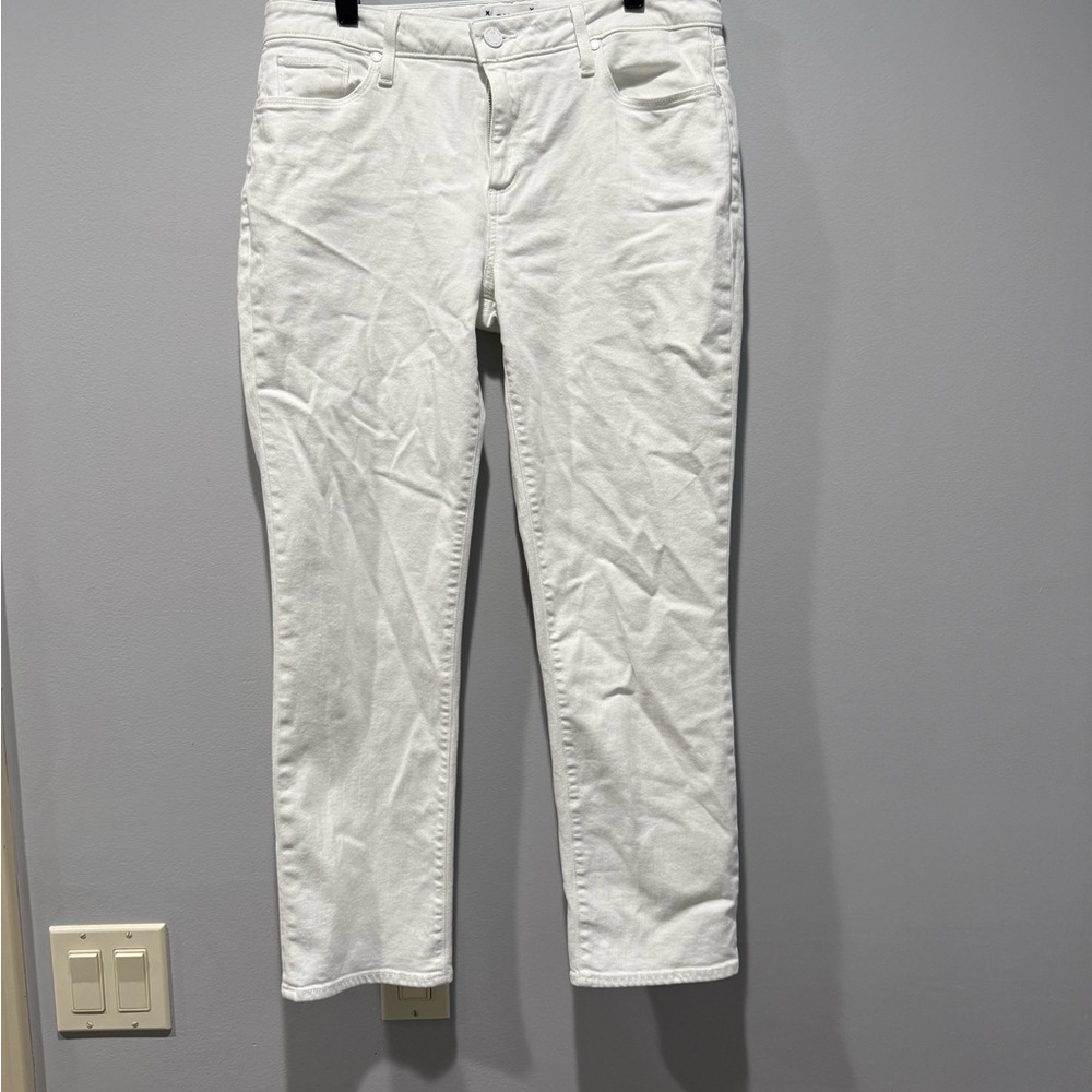 Paige Brigitte straight leg White Jeans